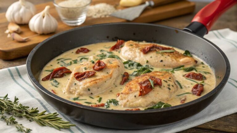 Creamy Tuscan Chicken Recipe – Easy One-Pan Meal!