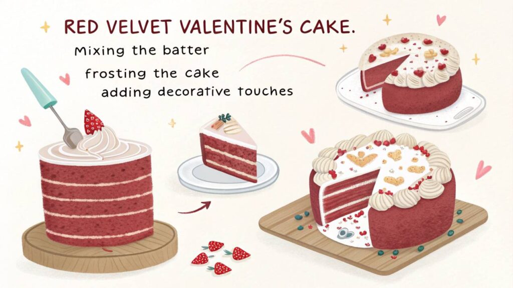 Red Velvet Valentine’s Cake Recipe