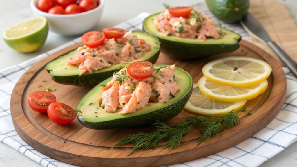 Avocados Stuffed with Salmon Recipe