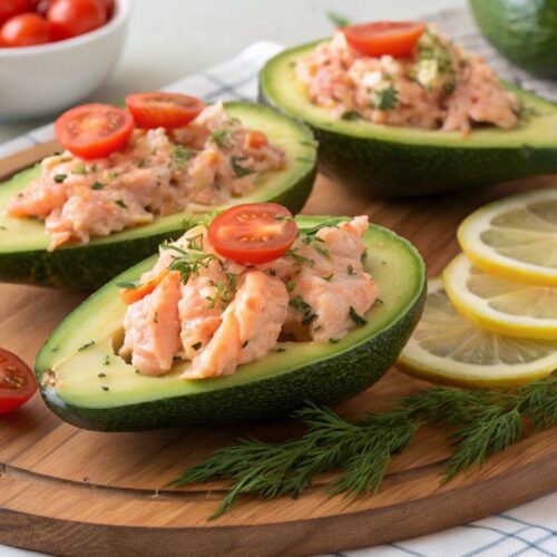 Avocados Stuffed with Salmon Recipe