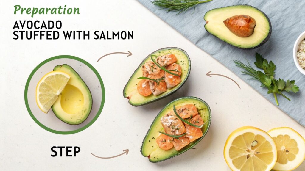 Avocados Stuffed with Salmon Recipe