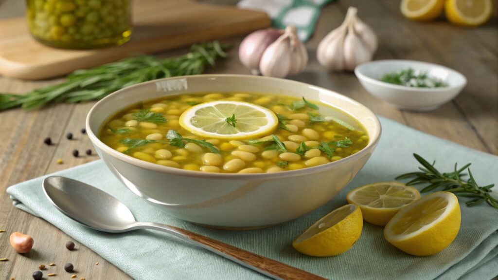 Brothy Lemon Garlic Beans Recipe