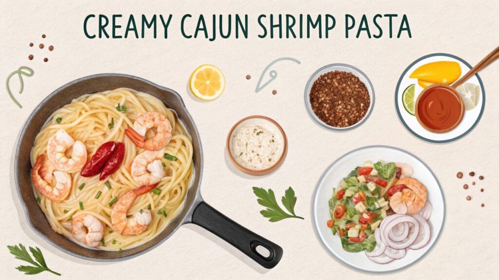 Creamy Cajun Shrimp Pasta Recipe