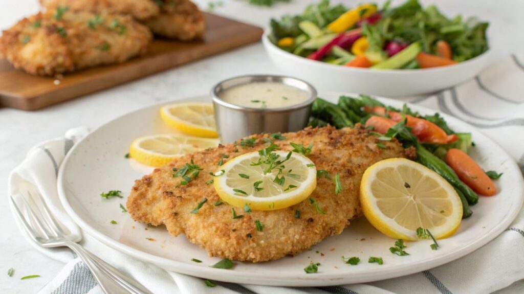 Crispy Parmesan Crusted Chicken