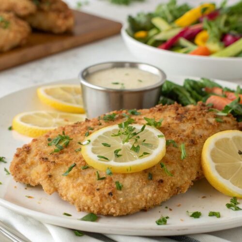 Crispy Parmesan Crusted Chicken