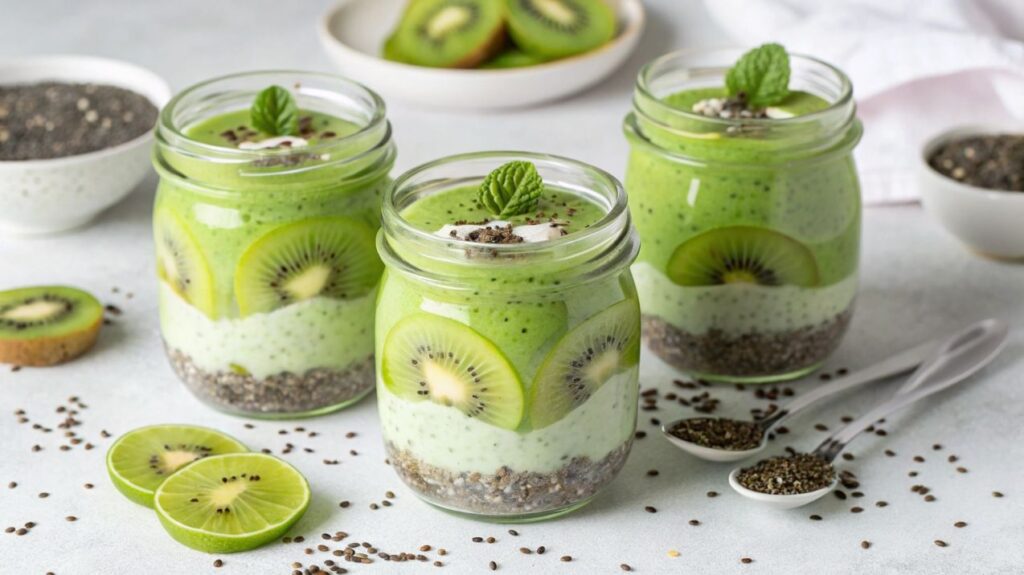 Kiwi Lime Chia Pudding – A Zesty & Refreshing Treat Kiwi Lime Chia Pudding