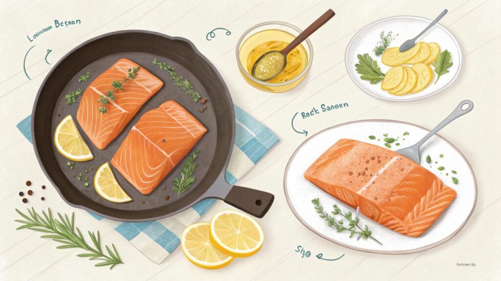 Lemon-Brown Butter Salmon recipe