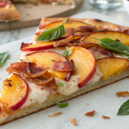 Peach and Bacon Pizza Recipe