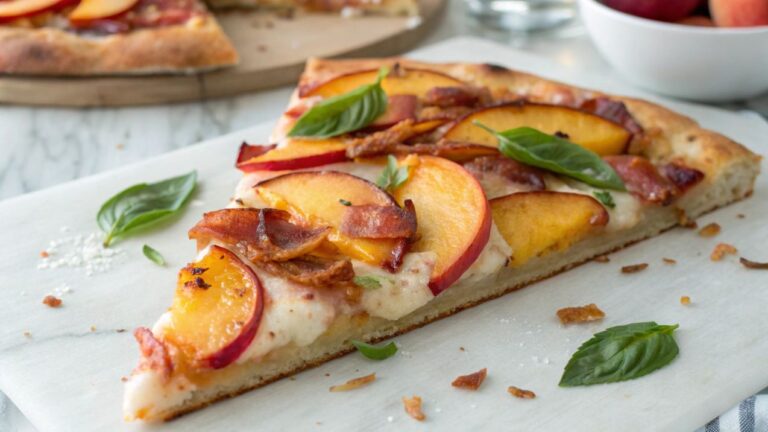 Peach and Bacon Pizza: A Sweet and Savory Delight