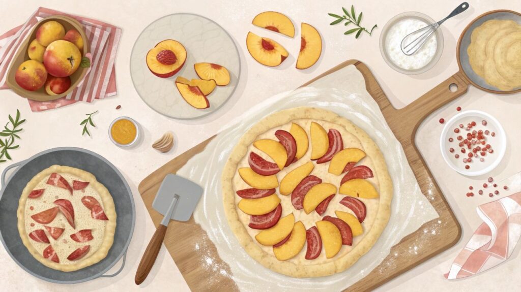 Peach and Bacon Pizza Recipe