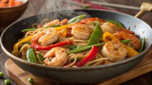 Shrimp Veggie Noodle Stir Fry – A Quick & Healthy Meal