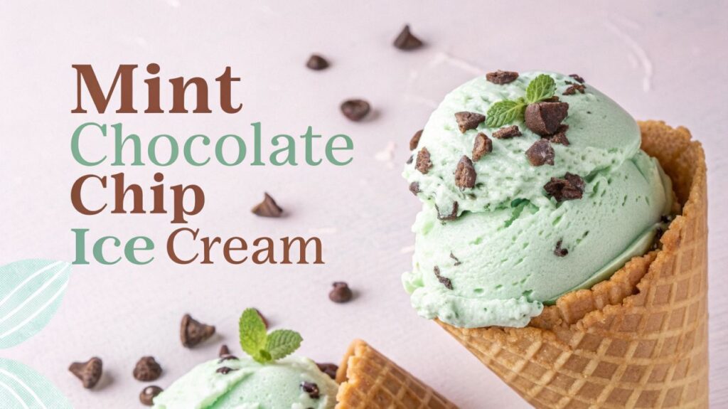 Mint Chocolate Chip Ice Cream – A Cool, Creamy Treat Mint Chocolate Chip Ice Cream